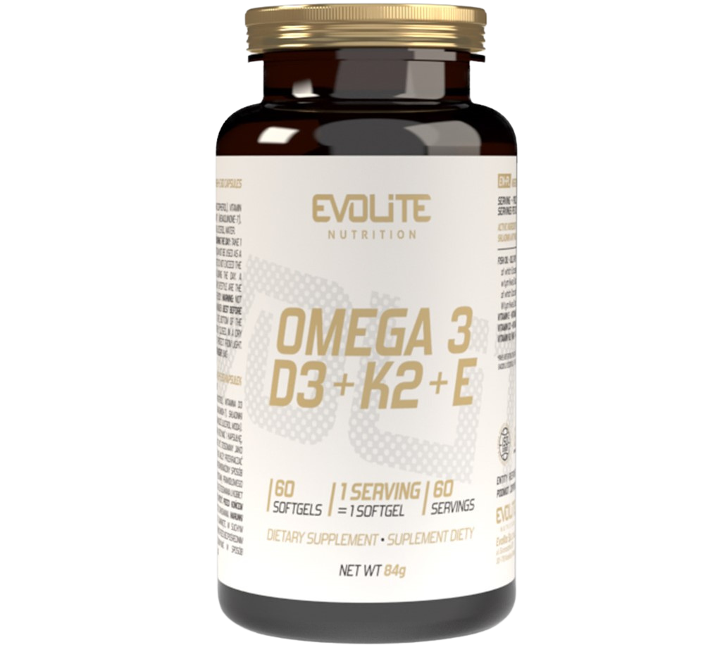 Evolite Nutrition Omega 3 + D3 + K2 + E