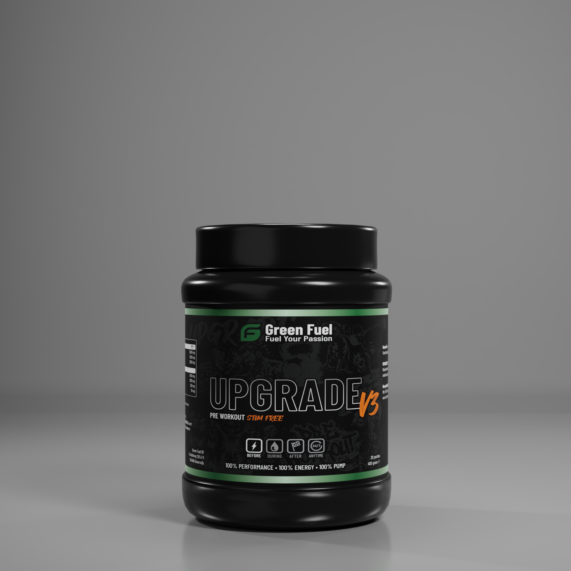 Green Fuel Upgrade V3 Stimulantvrije Pre Workout (20 Servings)